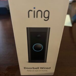 Ring Doorbell Wired - Black and Blue